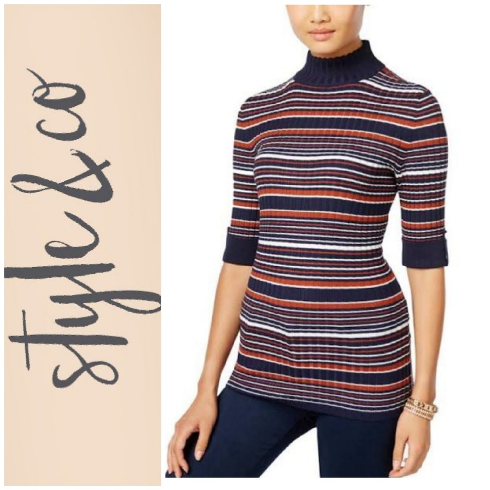 Style & Co. Mock Turtleneck Sweater Small